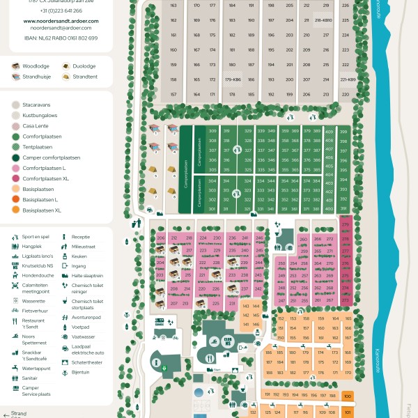 Noorder Sandt Plattegrond 2025