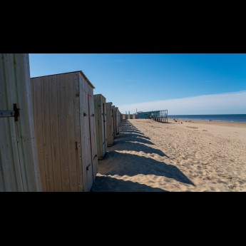 Strandcabine dichtbij