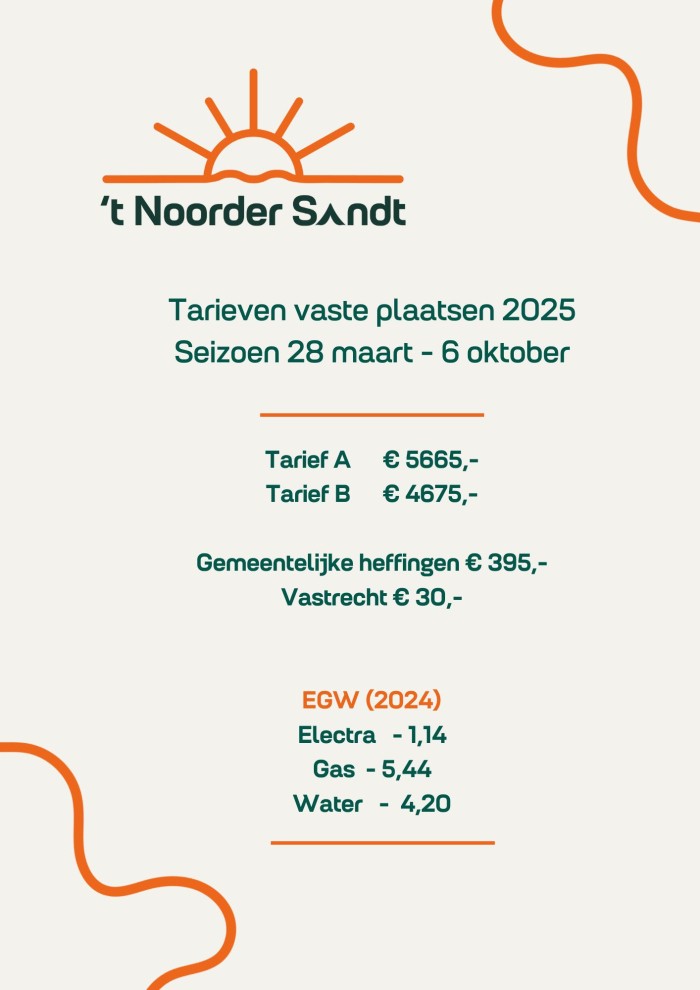 JuisteTarieven vaste plaatsen '25